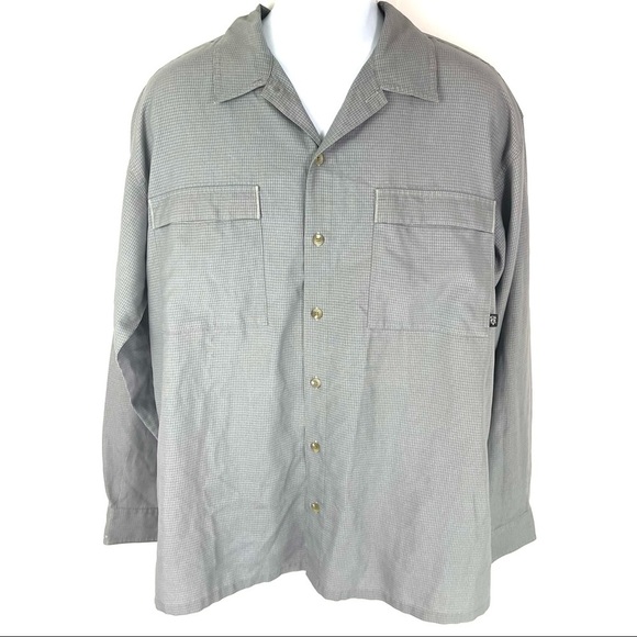 Columbia Men’s Gray Button Front Shirt L - Picture 1 of 5